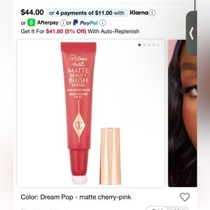 Charlotte Tilbury Matte Blush Wand - Dream Pop